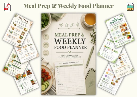 Download Meal Prep &amp; Weekly Food Planner - Premium Resources