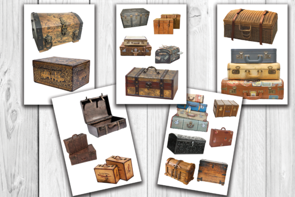 Download Fussy Cut Suitcases - Fussy cut Collection