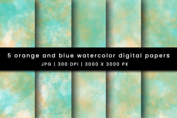 Download Mesmerizing Orange and Blue Backgrounds - Background Collection
