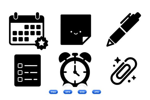 Download Minimal Planner Icon SVG Pack - Premium Resources