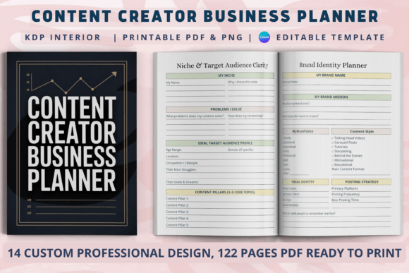 Download Content Creator Business Planner - Premium Bundle